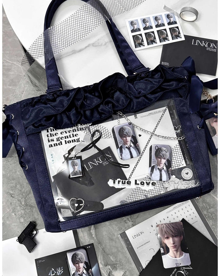Large Capacity Satin Lolita Ita Bag Handle/Crossbody Strap 43100:767136