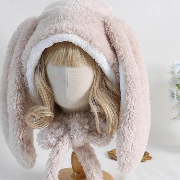 Lolita Hat Bunny Ears Hat Warm Plush Hat 28928:345012