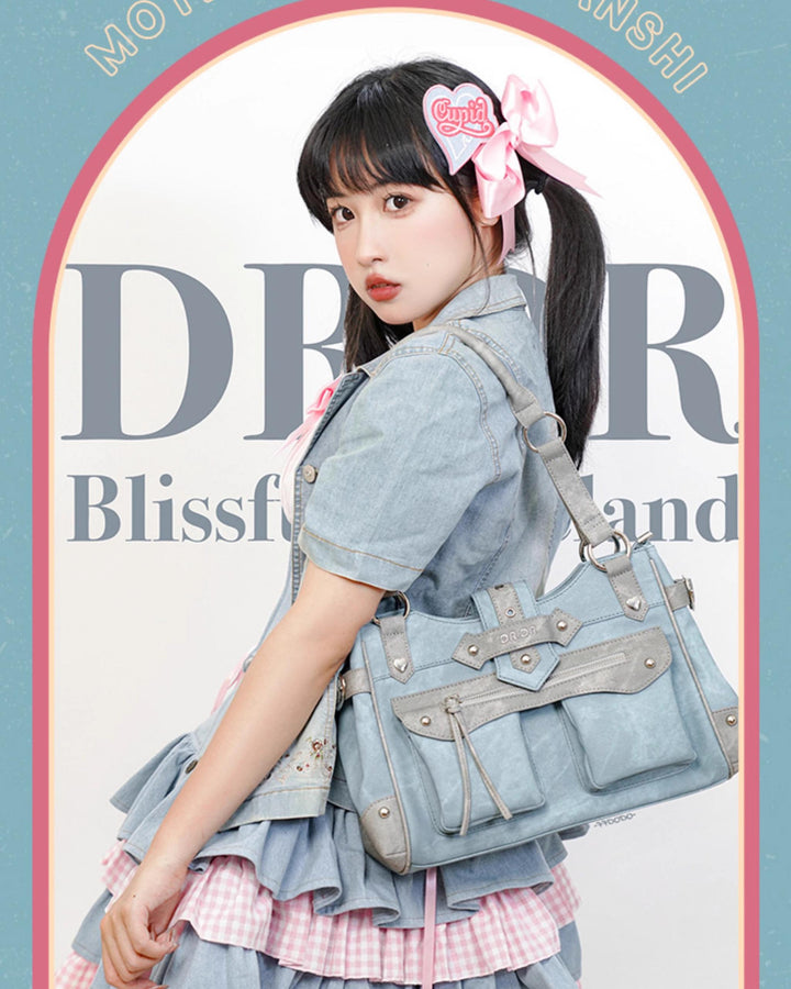Punk Ita Bag Single Shoulder Bag Cool Office Worker Crossbody 37056:546370
