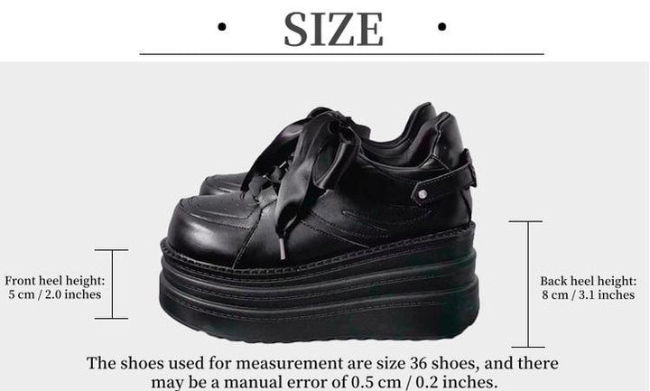 Jirai Kei Platform Shoes Round-toe Sneaker Shoes 40090:678524