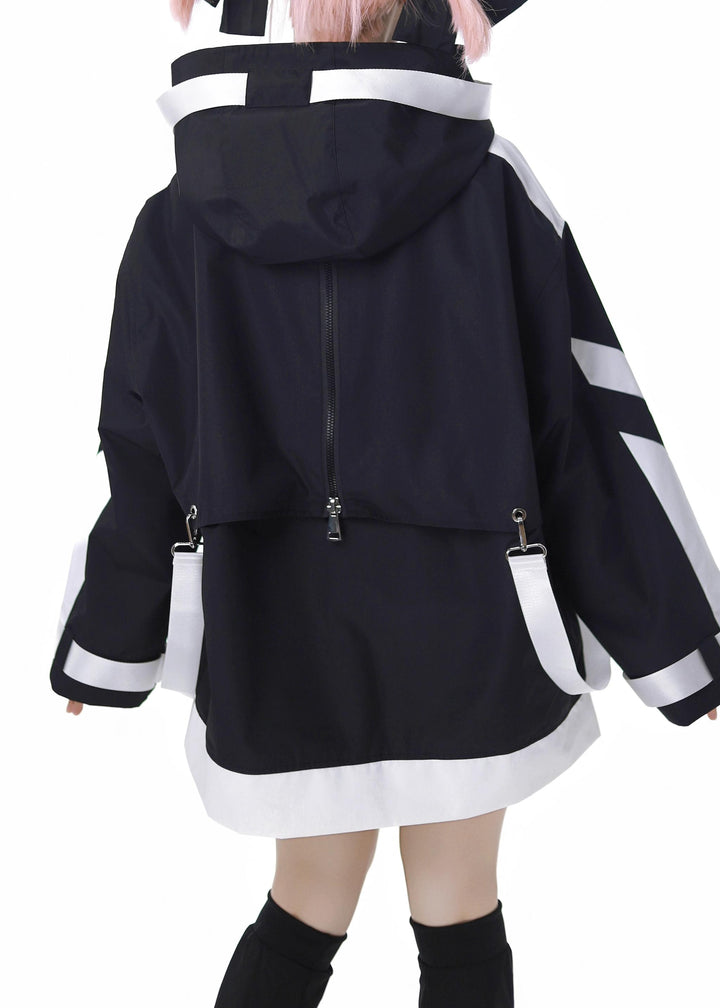 Tenshi Kaiwai Suit Hooded Windbreaker Shorts Set 40084:654480