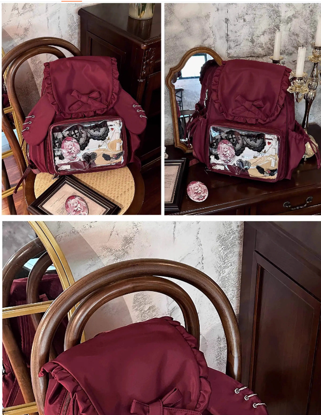 Kawaii Ita Bag Dual-Shoulder Backpack Bunny Ear Bag 40110:670706