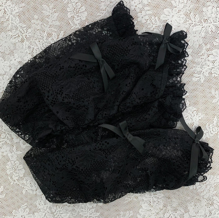 Jirai Kei Lace Shawl Dress Set, Detachable Tie (M) / L M S) 45193:840980
