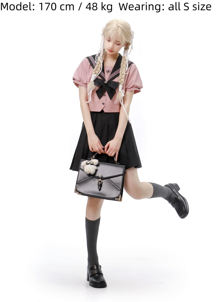 JK Uniform Sailor Collar Shirt & Skirt In Different Lengths 42564:772591
