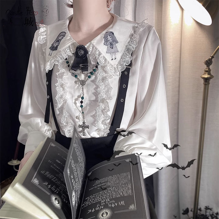 Ouji Lolita Blouse Prince Series Shirt And Suspender Pants 39362:629052