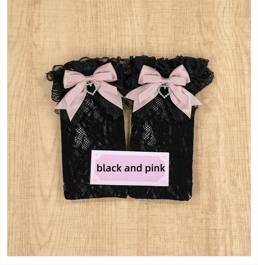Jirai Kei Socks Bow Lace Over-knee Socks Multicolor 21580:751923