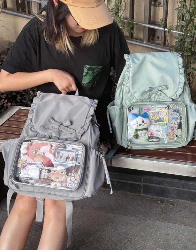 Kawaii Ita Bag Dual-Shoulder Backpack Bunny Ear Bag 40110:670718