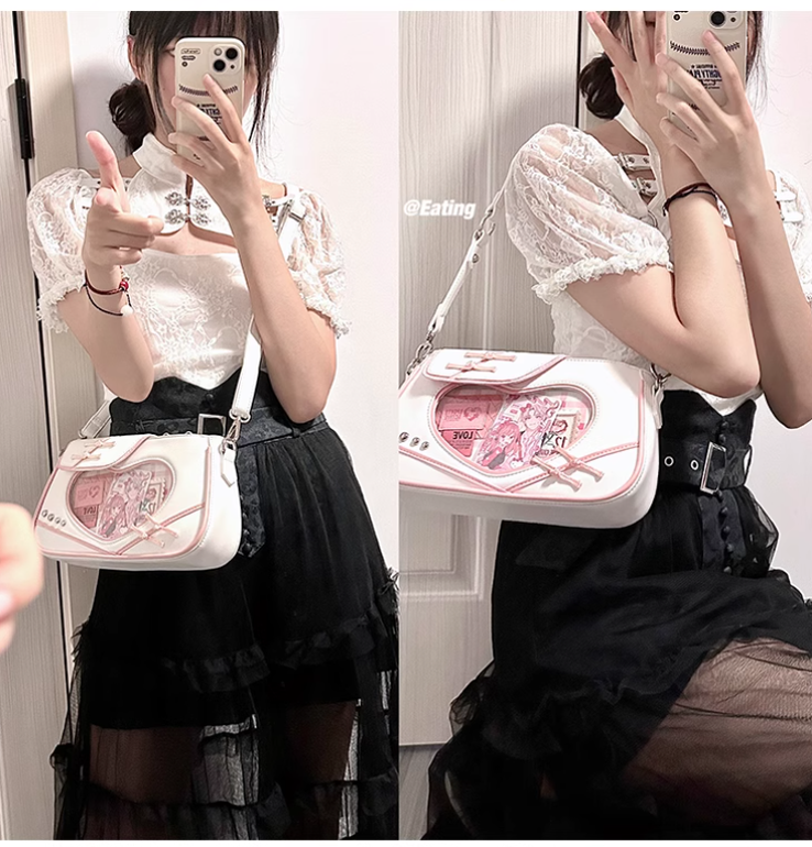 Chinese Style Ita Bag Knot Button Handbag Cross-body Bag 39542:627536