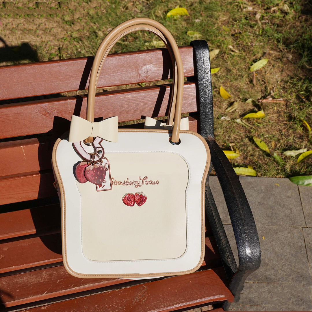 Kawaii Ita Bag Toast Ita Bag With Shoulder Cotton Dolls Bag 21914:787834