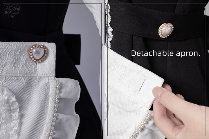 Japanese Maid Style Dress Set, Detachable Apron 44119:797054