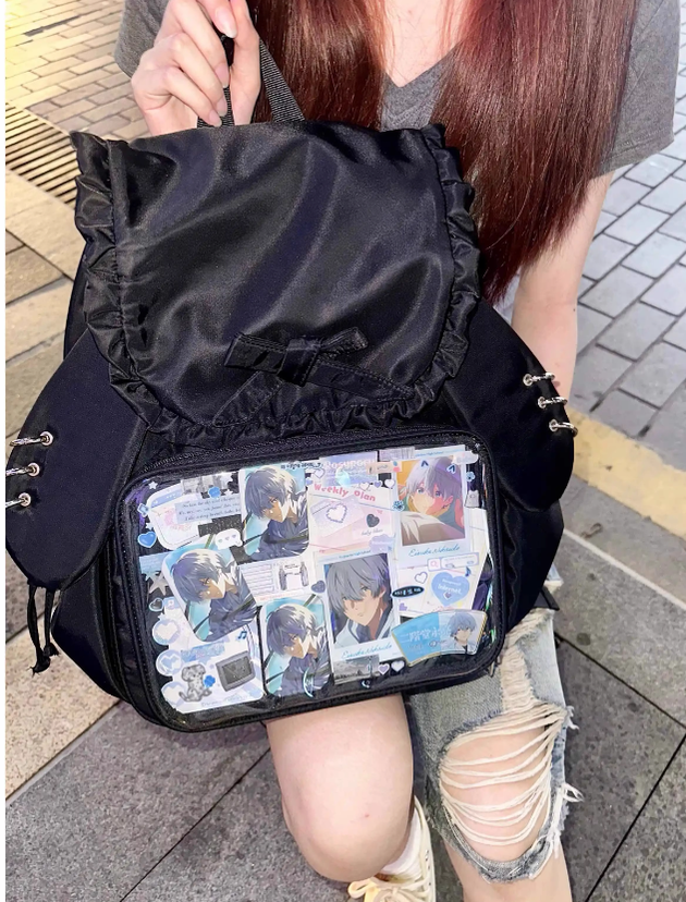 Kawaii Ita Bag Dual-Shoulder Backpack Bunny Ear Bag 40110:670696