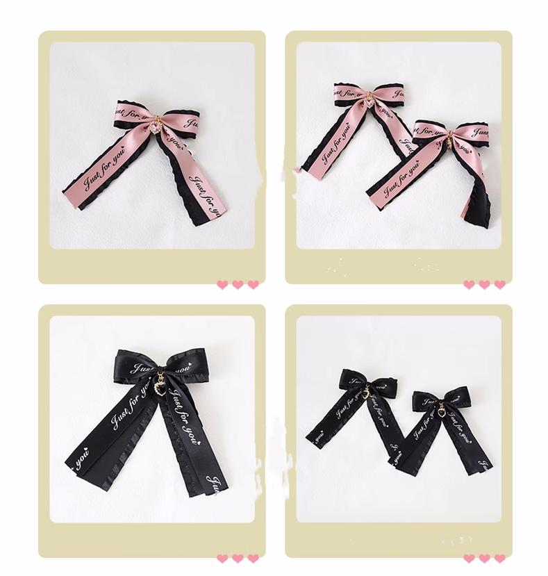 Jirai Kei Headwear Ryousangata Bow Hair Clip Multicolor 22544:333182