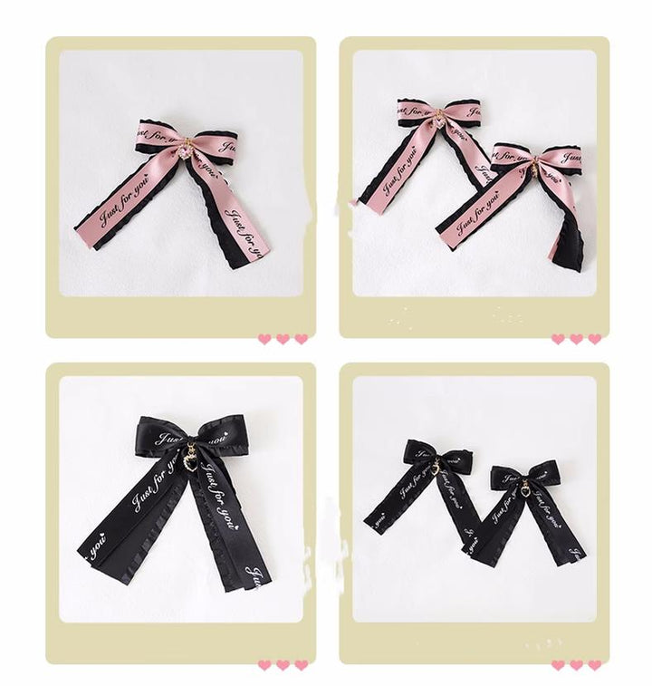 Jirai Kei Headwear Ryousangata Bow Hair Clip Multicolor 22544:333182