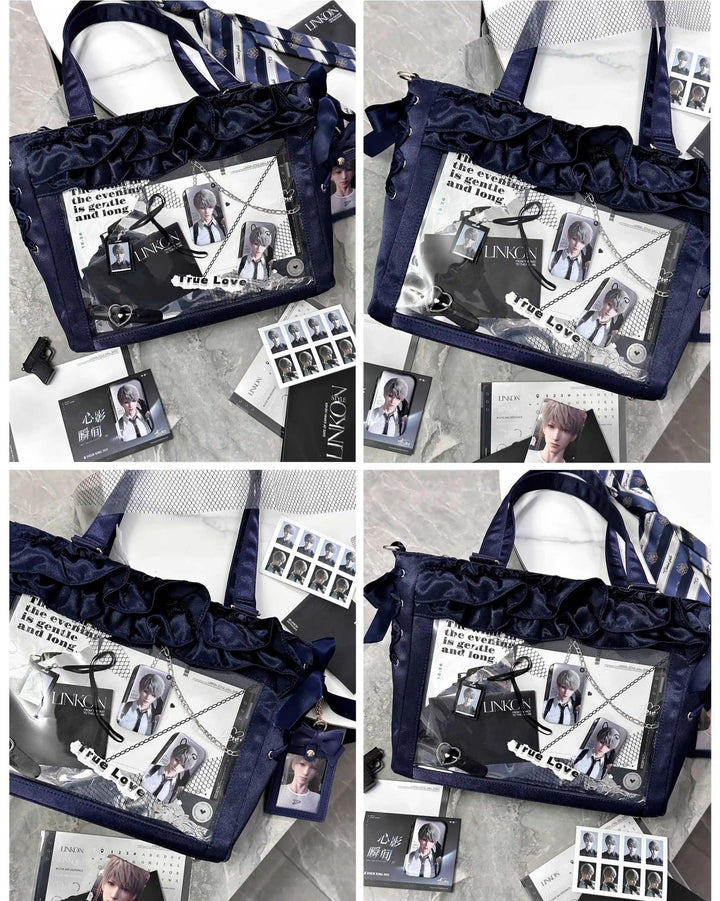 Large Capacity Satin Lolita Ita Bag Handle/Crossbody Strap 43100:767141