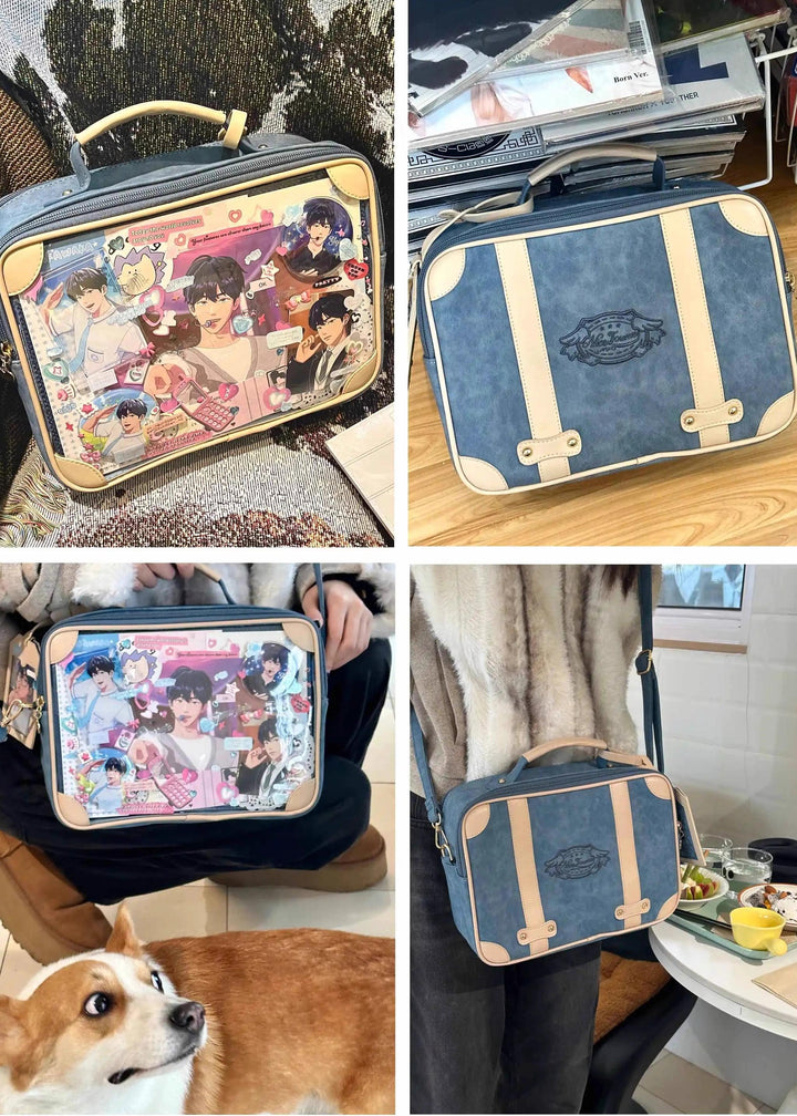 Kawaii Ita Bag Crossbody Shoulder Bag Vintage Square Bag 35278:491790