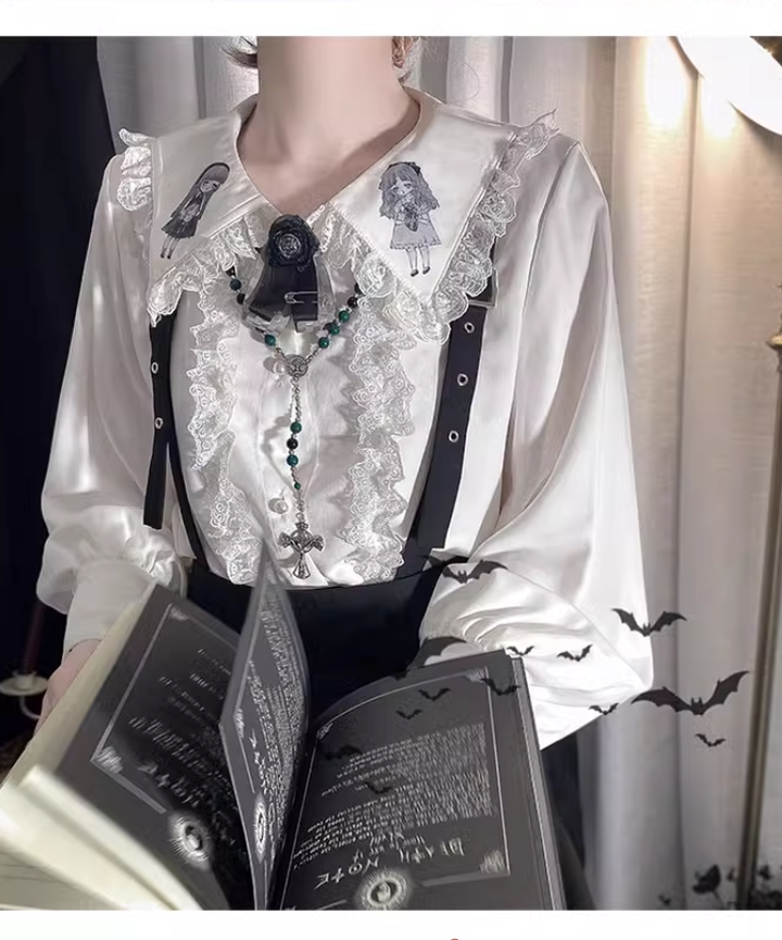 Ouji Lolita Blouse Prince Series Shirt And Suspender Pants 39362:629004