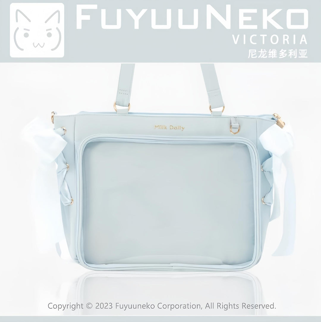 Satin Ita Bag, Clear Window & Detachable Ribbon Bow 43227:771989