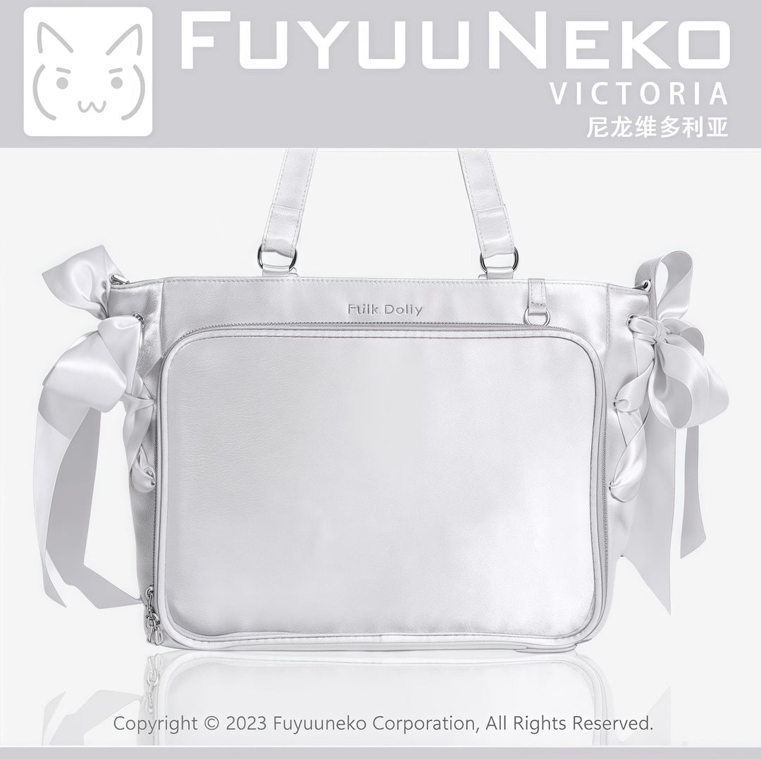 Satin Ita Bag, Clear Window & Detachable Ribbon Bow 43227:771993