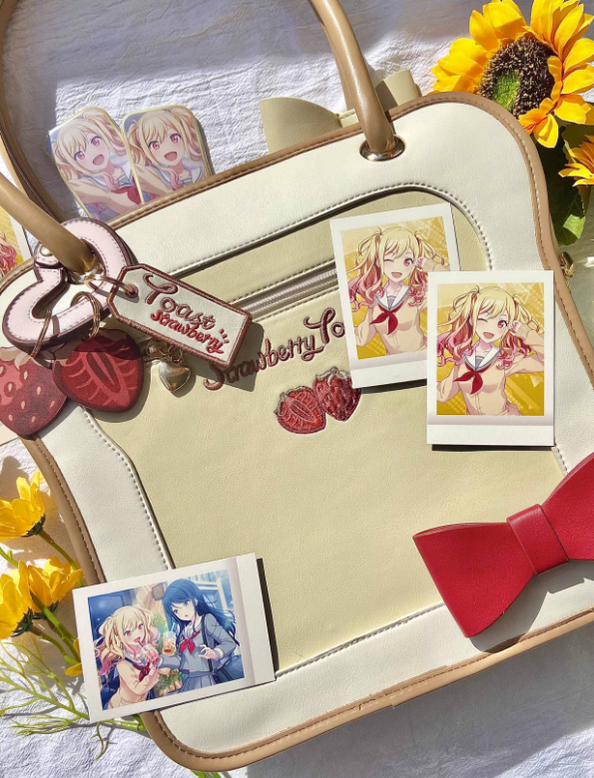 Kawaii Ita Bag Toast Ita Bag With Shoulder Cotton Dolls Bag 21914:326472