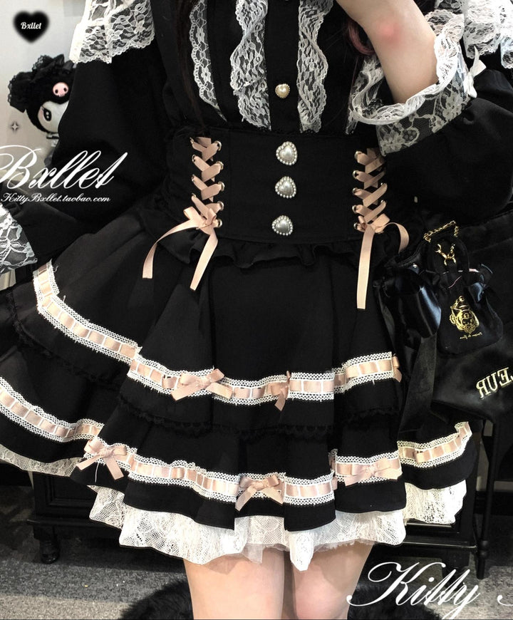 Plaid Jirai Kei Skirt, Detachable Suspenders 43735:784057