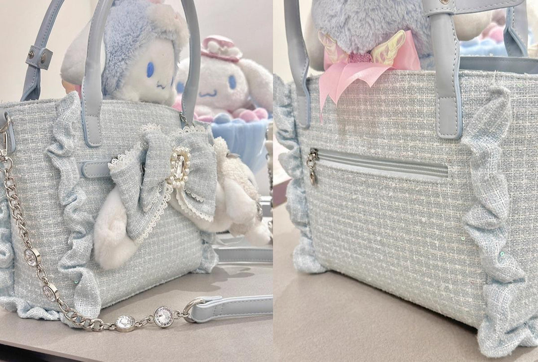 Ryousangata Style Handbag, Bow and Plush Ears 43680:782720