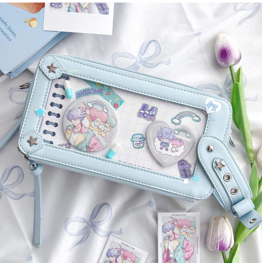 Gyaru Ita Bag Brick-like Crossbody Bag Motorcycle Handle Bag 41756:719614