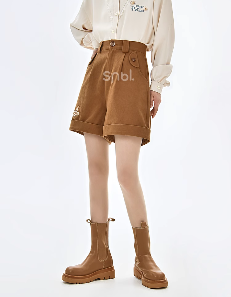 Mori Kei Clothing Set Retro Shirt Academy Vest Casual Shorts 39286:618814