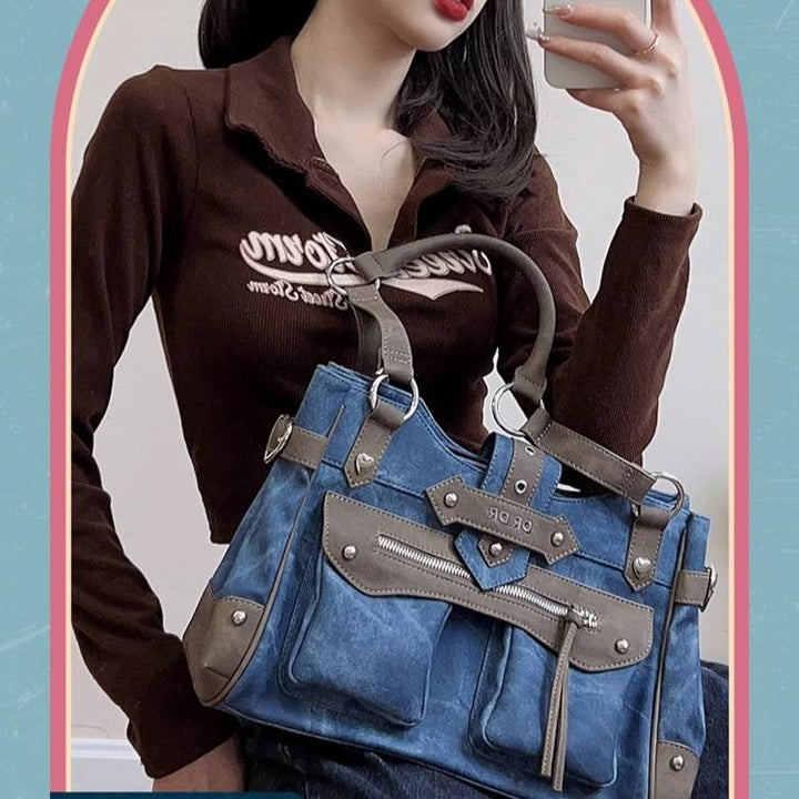 Punk Ita Bag Single Shoulder Bag Cool Office Worker Crossbody 37056:546376