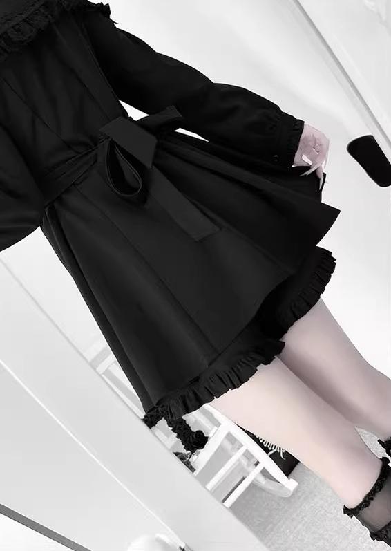 Jirai Kei Set Up, A-line Dress, Short/Long Sleeve Style 43295:772839