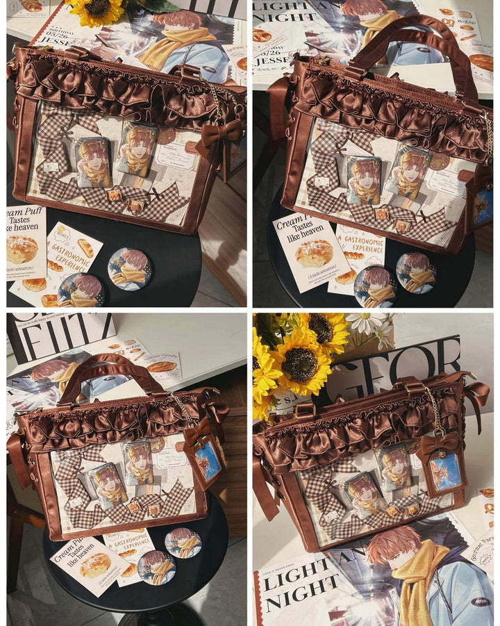 Large Capacity Satin Lolita Ita Bag Handle/Crossbody Strap 43100:767142