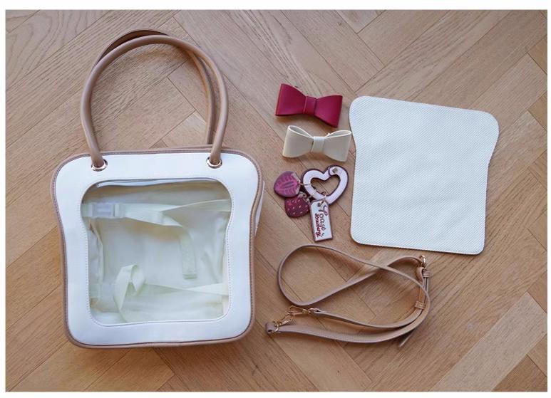 Kawaii Ita Bag Toast Ita Bag With Shoulder Cotton Dolls Bag 21914:326440