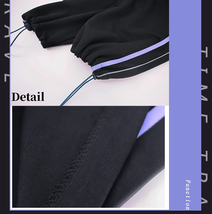 Plus Size Jirai Kei Jacket With Bunny Ears Functional Hoodie Pants Set 39126:615740