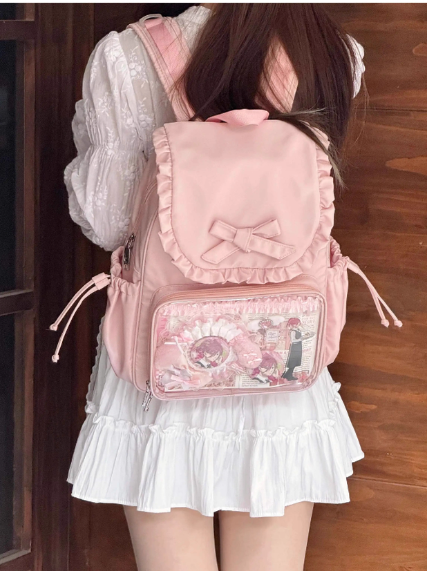 Kawaii Ita Bag Dual-Shoulder Backpack Bunny Ear Bag 40110:670684