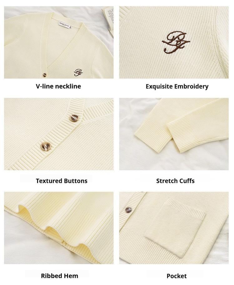 JK Uniform V-Neck Cardigan for Kansai-Collar Style Multicolor 42668:750884