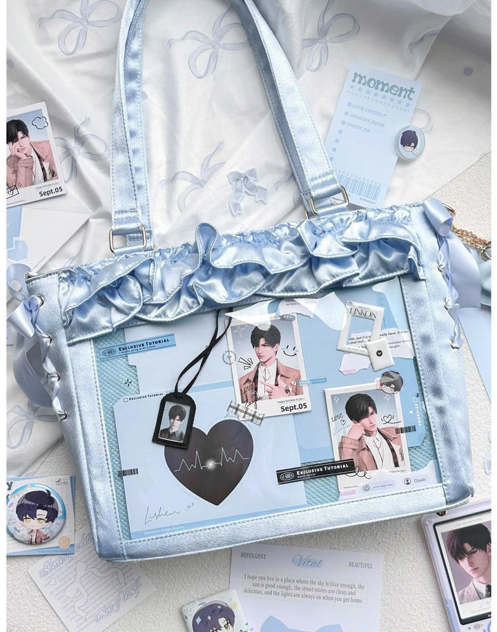 Large Capacity Satin Lolita Ita Bag Handle/Crossbody Strap 43100:767152