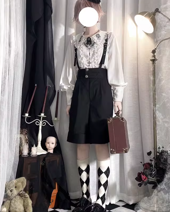 Ouji Lolita Blouse Prince Series Shirt And Suspender Pants 39362:629034