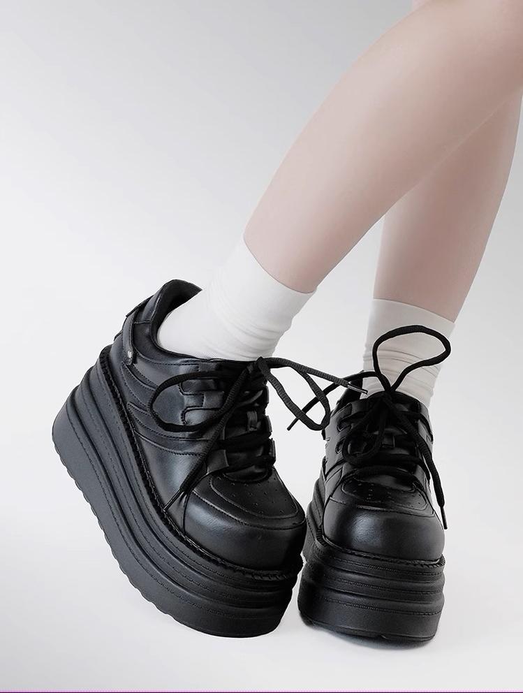 Jirai Kei Platform Shoes Round-toe Sneaker Shoes 40090:678540