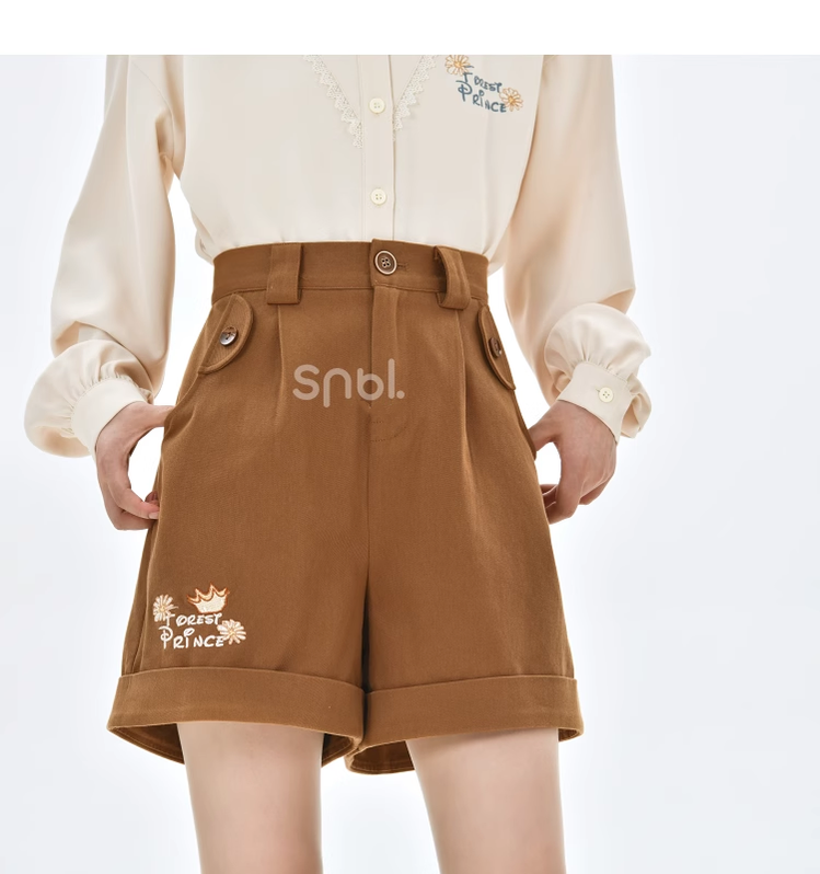 Mori Kei Clothing Set Retro Shirt Academy Vest Casual Shorts 39286:618830