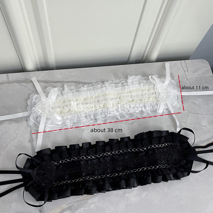 Gothic Lolita Lace Headband, Fixed Clips 43195:771593
