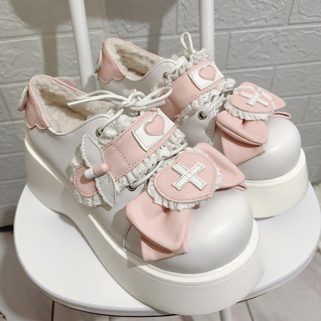 Lolita Platform Shoes Round Toe Sweet Shoes (34 35 36 37 38 39 40) 35740:503342