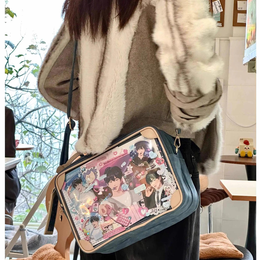 Kawaii Ita Bag Crossbody Shoulder Bag Vintage Square Bag 35278:491804