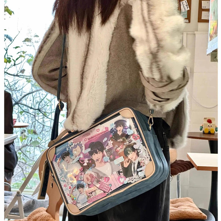Kawaii Ita Bag Crossbody Shoulder Bag Vintage Square Bag 35278:491804