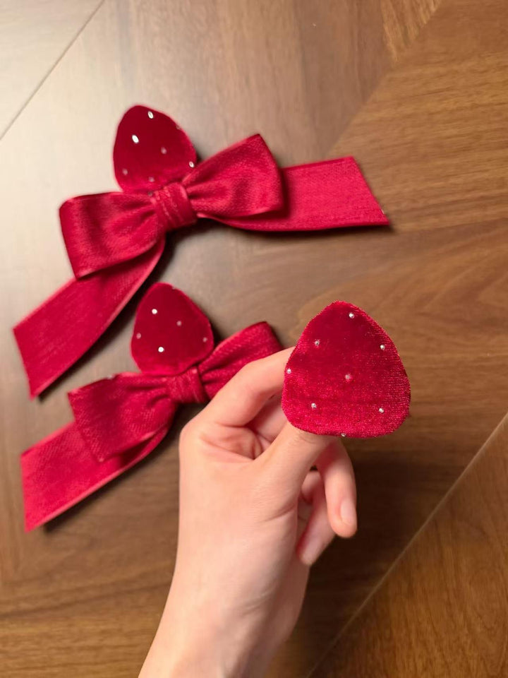 A-Line Daily Lolita OP Dress, Strawberry Accents (S) / L M S) 44324:805700