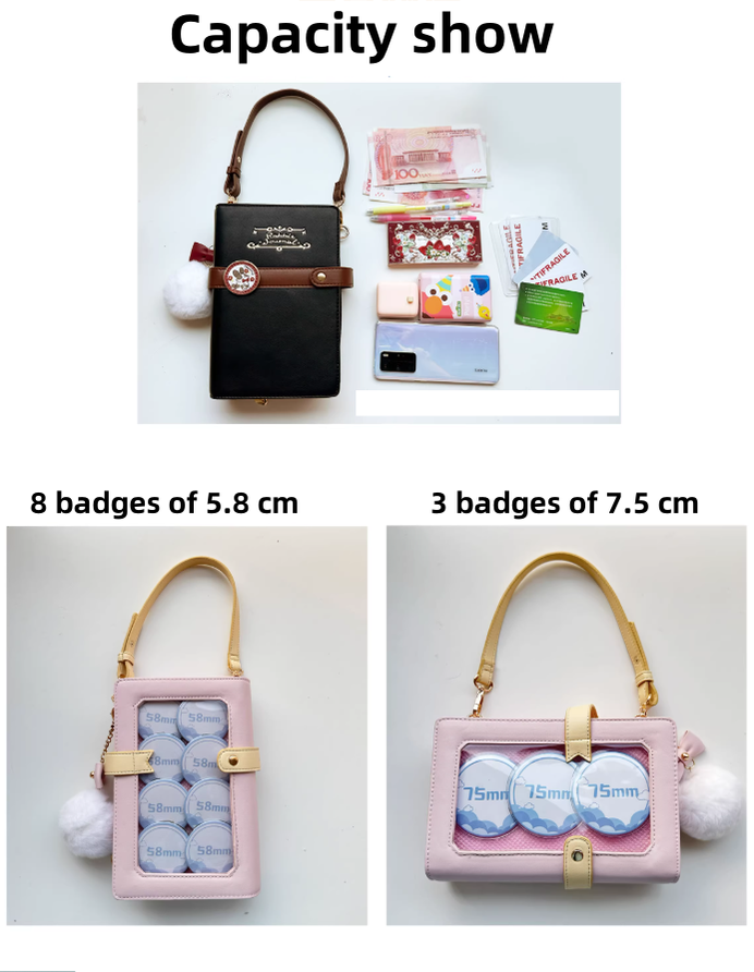 Kawaii Ita Bag Diary Card Bag Small Capacity Crossbody Bag 41816:722734