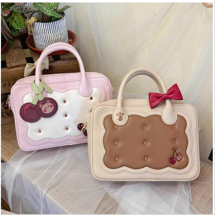 Kawaii Ita Bag Bow Bag Cherry Bear Cookie Crossbody Bag 21908:366928