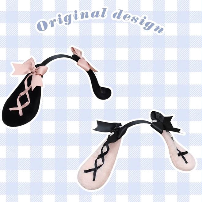 Jirai Kei Sweet Rabbit Ear Hairband Black Pink Hair Accessory 22524:334922