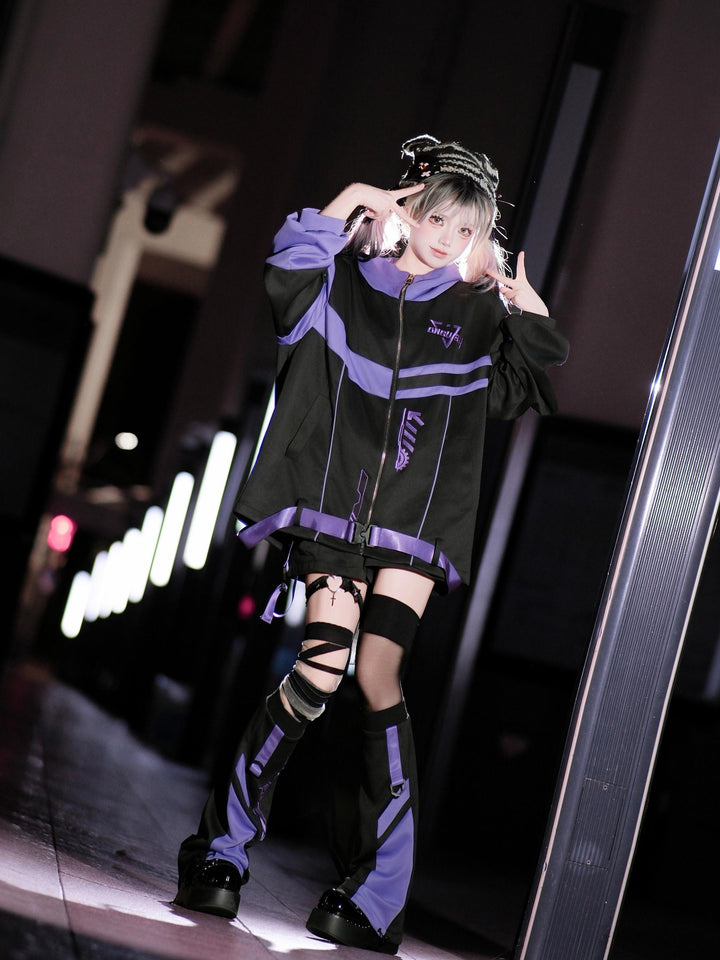 Plus Size Tenshi Kaiwai Outfit, Jacket and Shorts 44120:796978