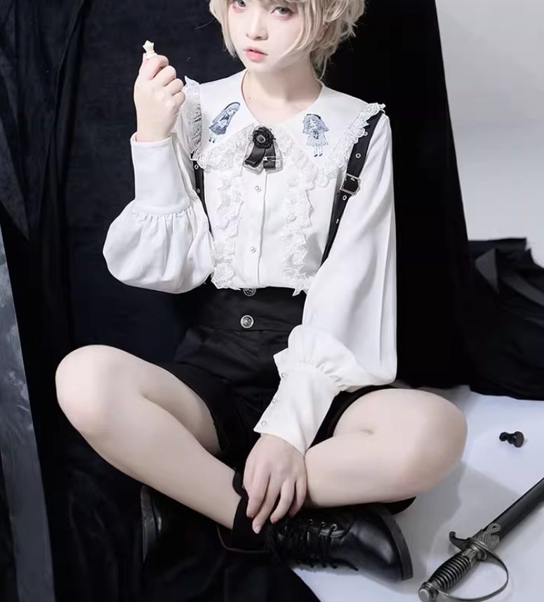 Ouji Lolita Blouse Prince Series Shirt And Suspender Pants 39362:629024