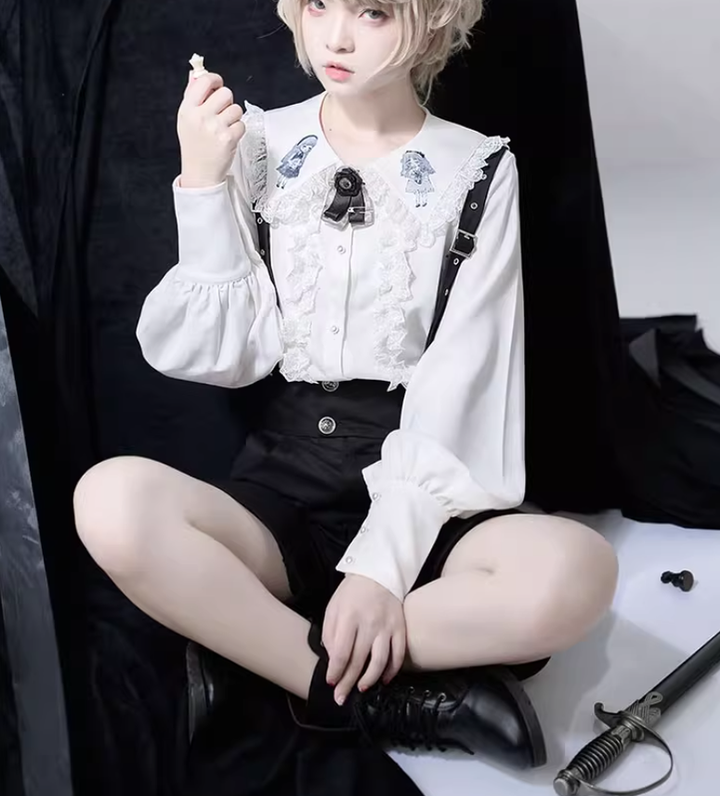 Ouji Lolita Blouse Prince Series Shirt And Suspender Pants 39362:629024