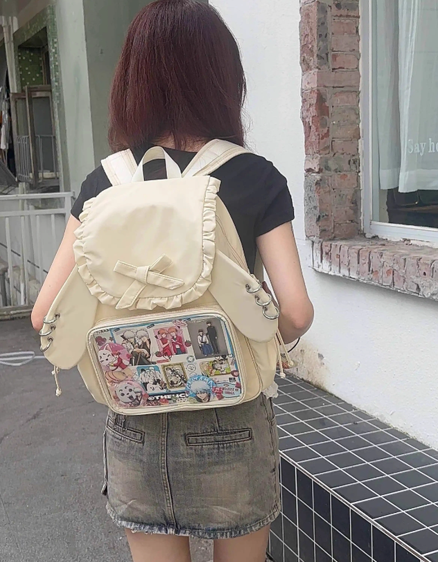 Kawaii Ita Bag Dual-Shoulder Backpack Bunny Ear Bag 40110:670682